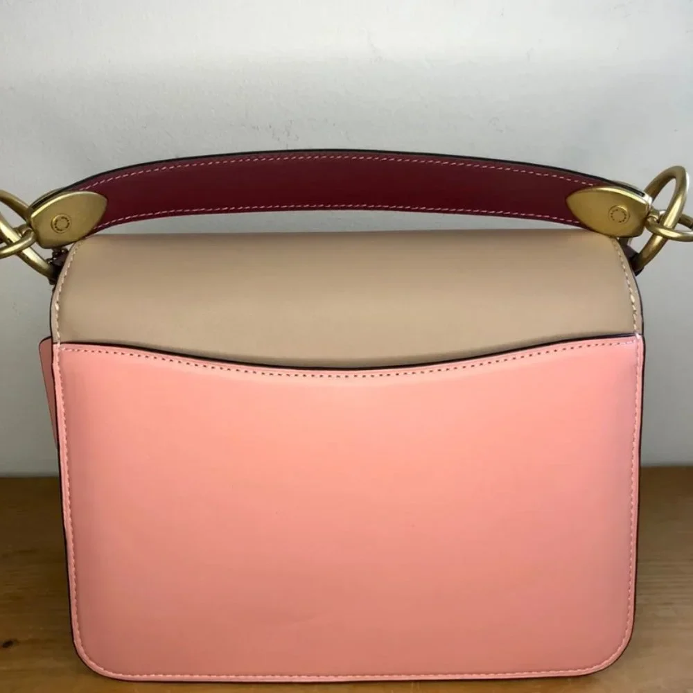 Coach Beat Shoulder Bag In Colorblock‎ Candy Pink Multi NWT